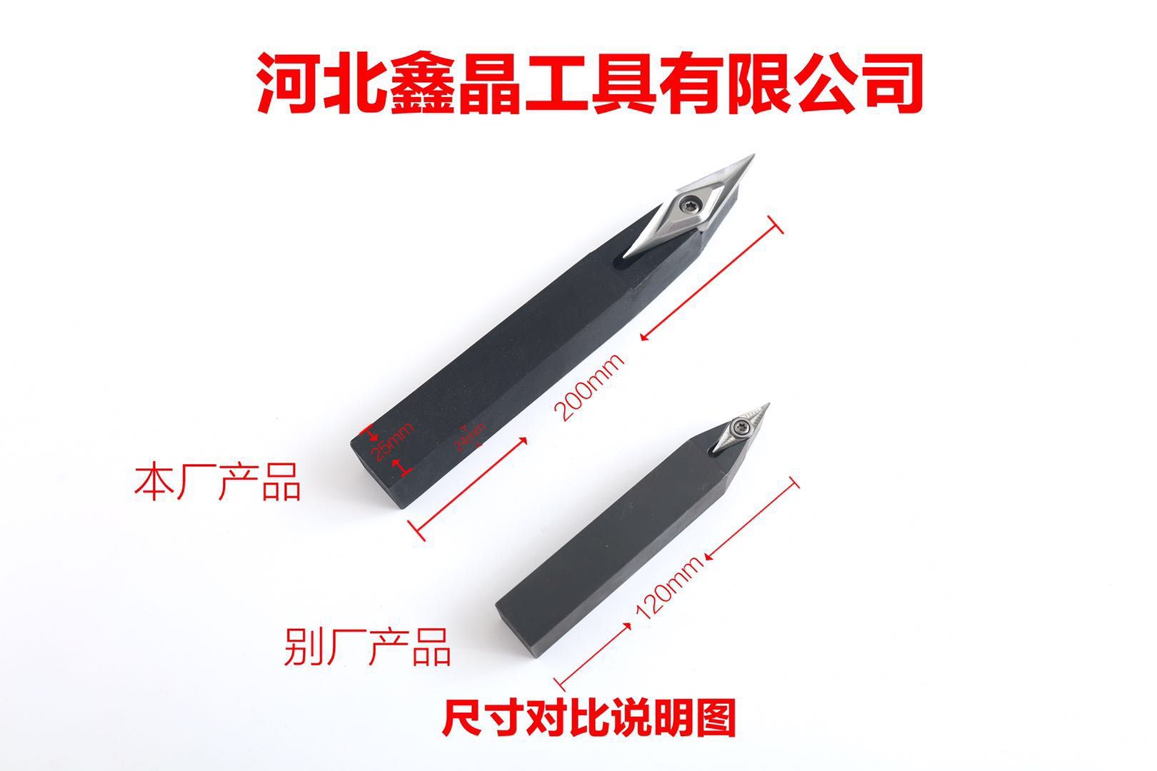 合金刀頭尺寸對比說明圖